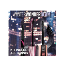 Load image into Gallery viewer, MAYBELLINE BLACK WINTER WONDER GLAM MINI EYE KIT FOR EYES