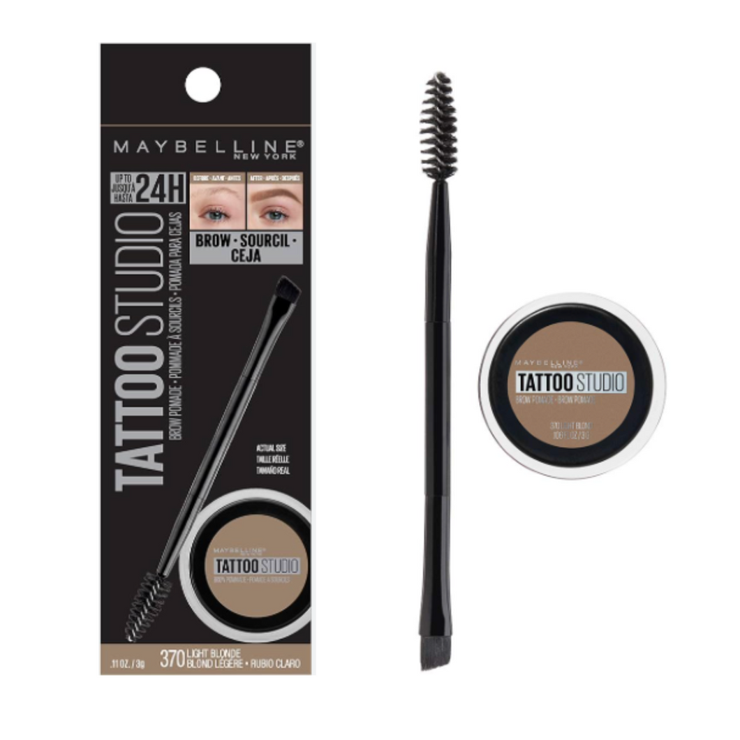 MAYBELLINE 370 LIGHT BLONDE TATTOO STUDIO BROW GEL