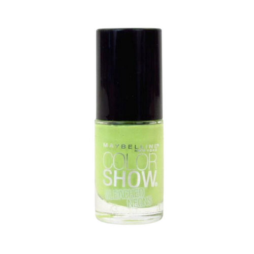 MAYBELLINE 764 LIME ACCENT COLOUR SHOW NAIL VARNISH  LIME GREEN NAIL VARNISH 