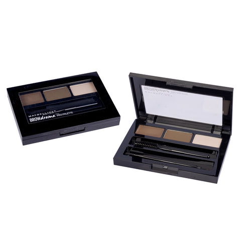 MAYBELLINE 260 DEEP BROWN BROW DRAMA PRO PALETTE FOR EYEBROWS