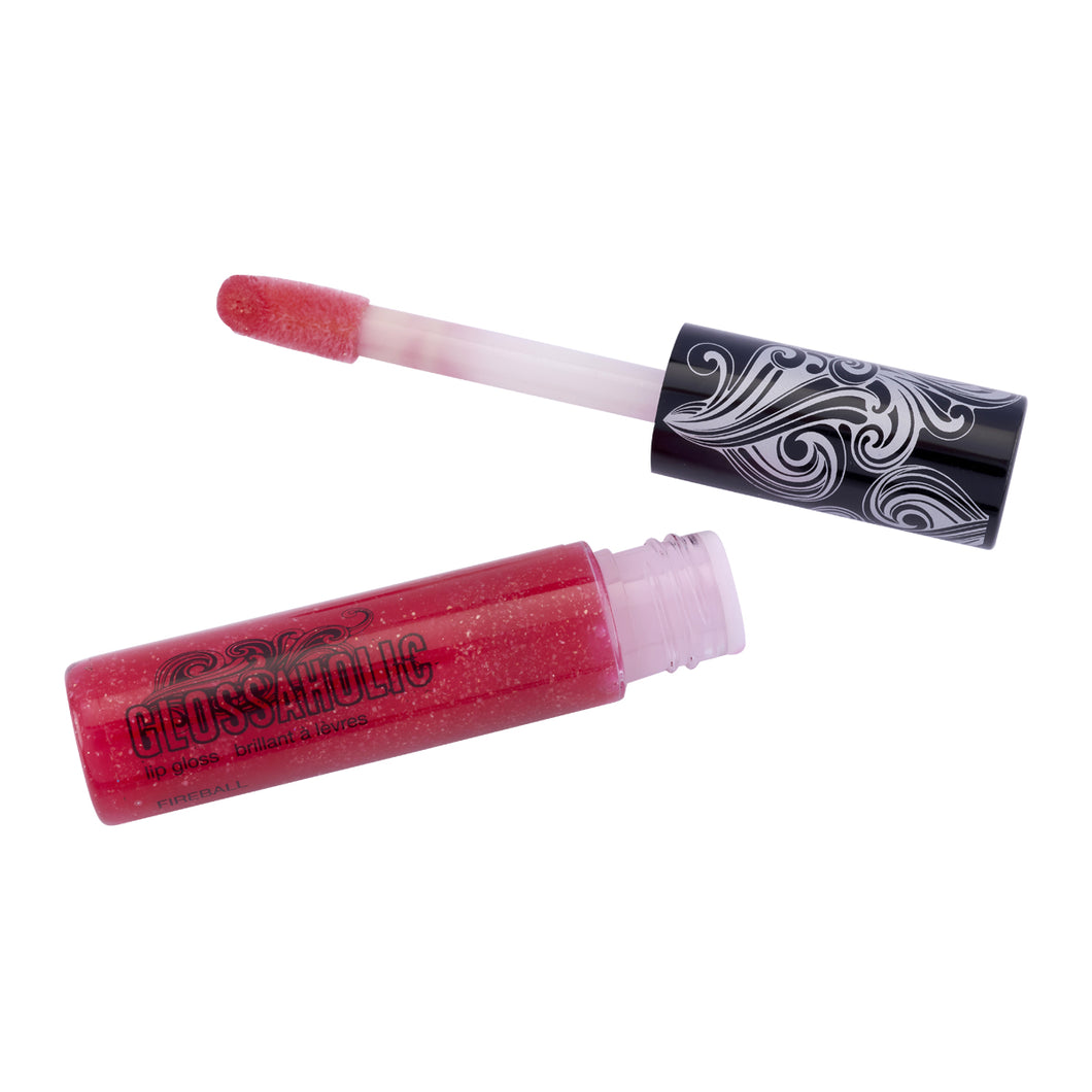 HARD CANDY 367 FIREBALL RED SHIMMER GLOSSAHLIC LIPGLOSS FOR LIPS