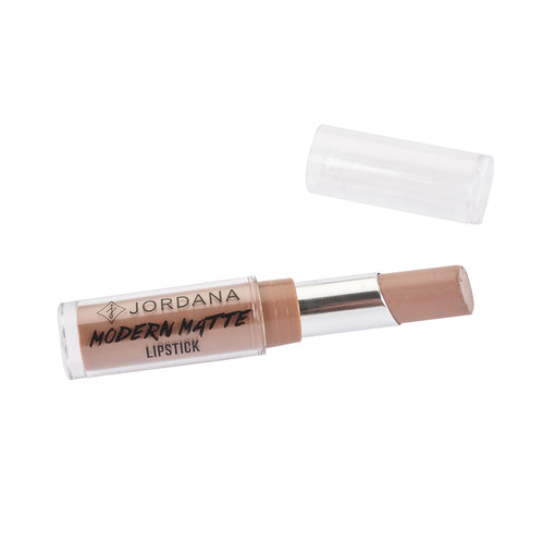 JORDANA 14 INNOCENT PINK AND BROWN MODERN MATTE LIPSTICK FOR LIPS