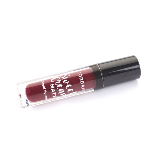 JORDANA 17 VAMPY VIXEN SWEET CREAM PLUM RED MATTE LIPSTICK FOR LIPS