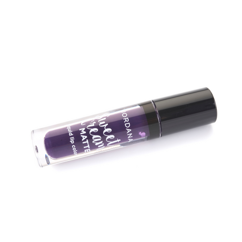 JORDANA 18 ENCHANTED GODDESS MATTE SWEET CREME PURPLE LIPSTICK FOR LIPS