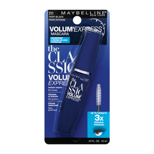maybelline, mascara, volume express, very black 211